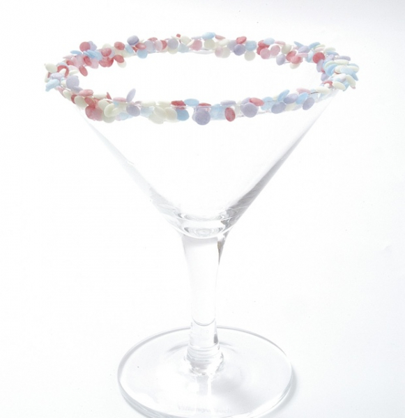 Glass with sugar confetti at sweetART-12